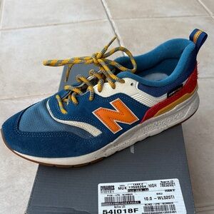 New Balance Kids' Blue, Orange, and Red Sneakers